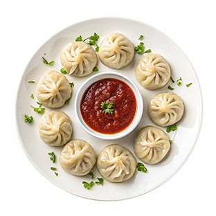 VEG MOMOS - STEAMED