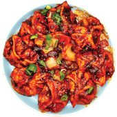 CHICKEN CHILLI MOMOS